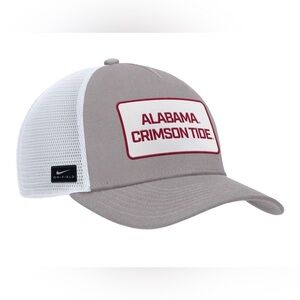 ALABAMA NIKE GAMEDAY 5 PANEL STRUCTURE RECTANGLE PATCH CAP, M-L, light grey